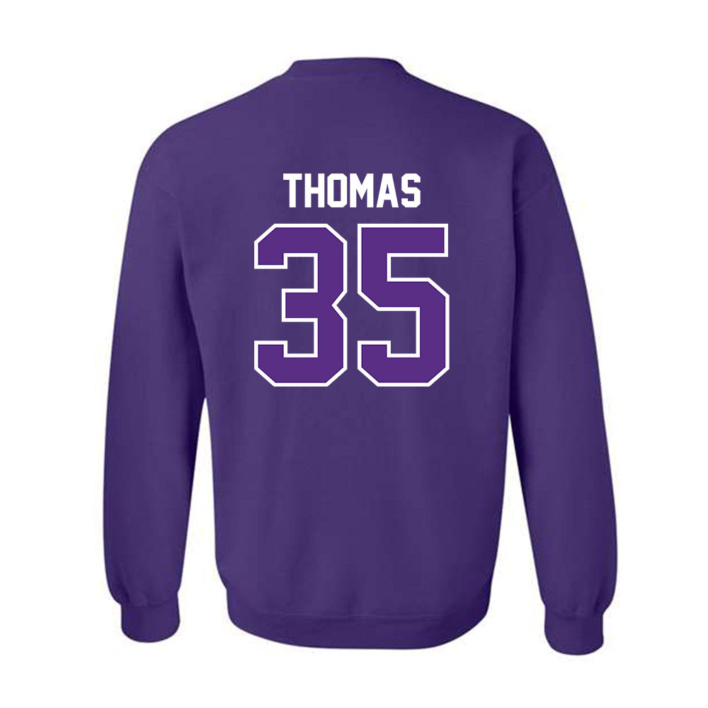 TCU - NCAA Baseball : Ethan Thomas - Sports Shersey Crewneck Sweatshirt-1