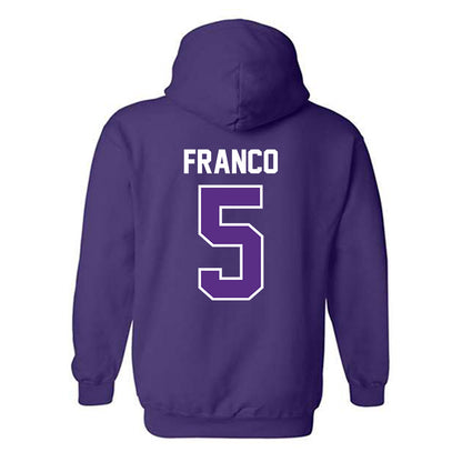 TCU - NCAA Baseball : Lucas Franco - Sports Shersey Hooded Sweatshirt-1