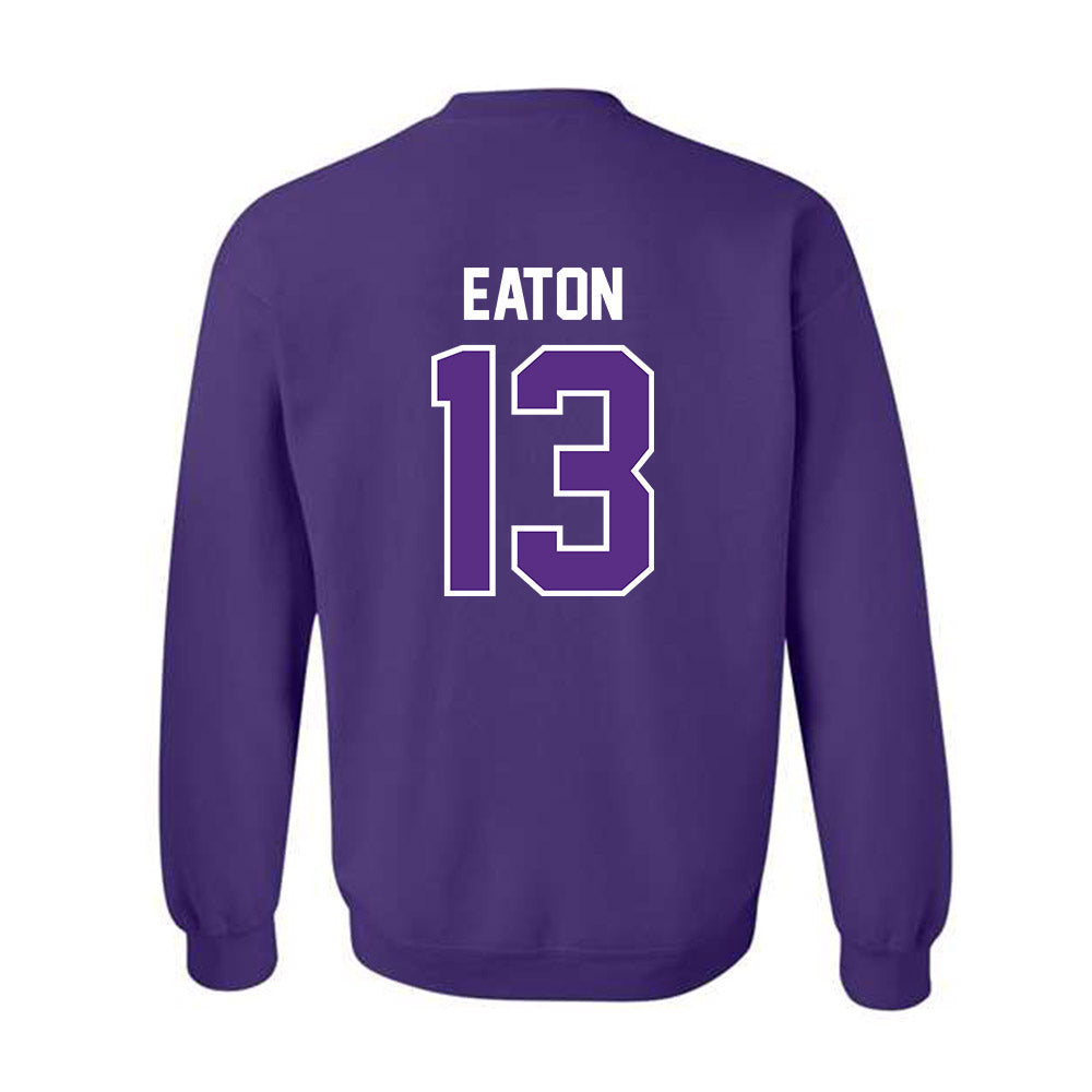 TCU - NCAA Baseball : Cole Eaton - Sports Shersey Crewneck Sweatshirt-1