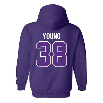 TCU - NCAA Baseball : Landon Young - Sports Shersey Hooded Sweatshirt