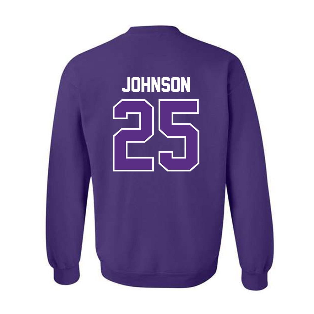 TCU - NCAA Baseball : Nolan Johnson - Sports Shersey Crewneck Sweatshirt-1
