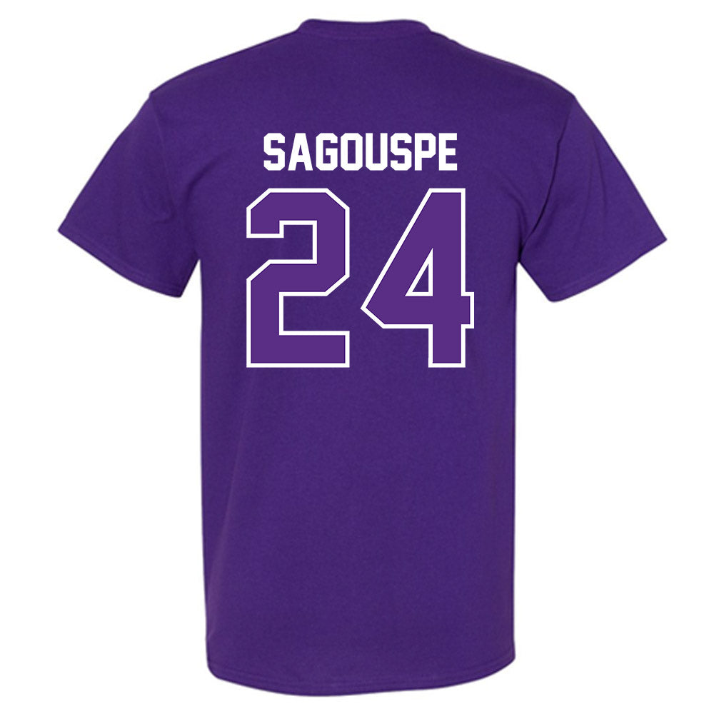 TCU - NCAA Baseball : Tanner Sagouspe - Sports Shersey T-Shirt-1