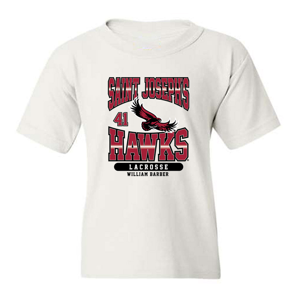 St. Joe's - NCAA Men's Lacrosse : william barber - Sport Shersey Youth T-Shirt-0