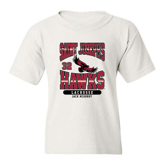 St. Joe's - NCAA Men's Lacrosse : Jack McGorry - Sport Shersey Youth T-Shirt-0