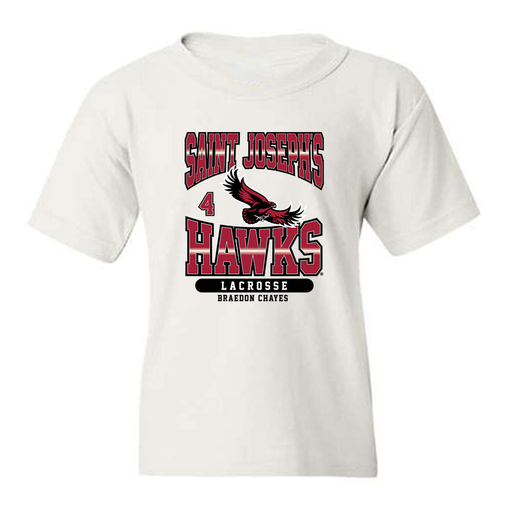 St. Joe's - NCAA Men's Lacrosse : Braedon Chayes - Sport Shersey Youth T-Shirt-0