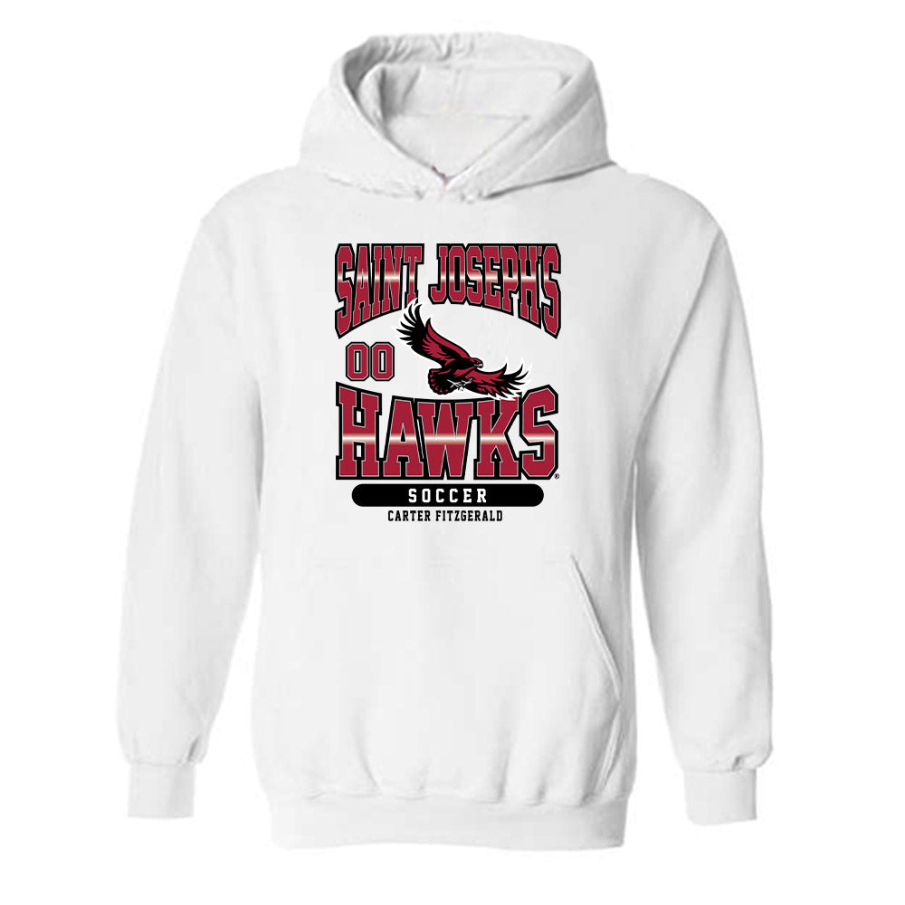 St. Joe's - NCAA Men's Soccer : Carter Fitzgerald - Sport Shersey Hooded Sweatshirt-0