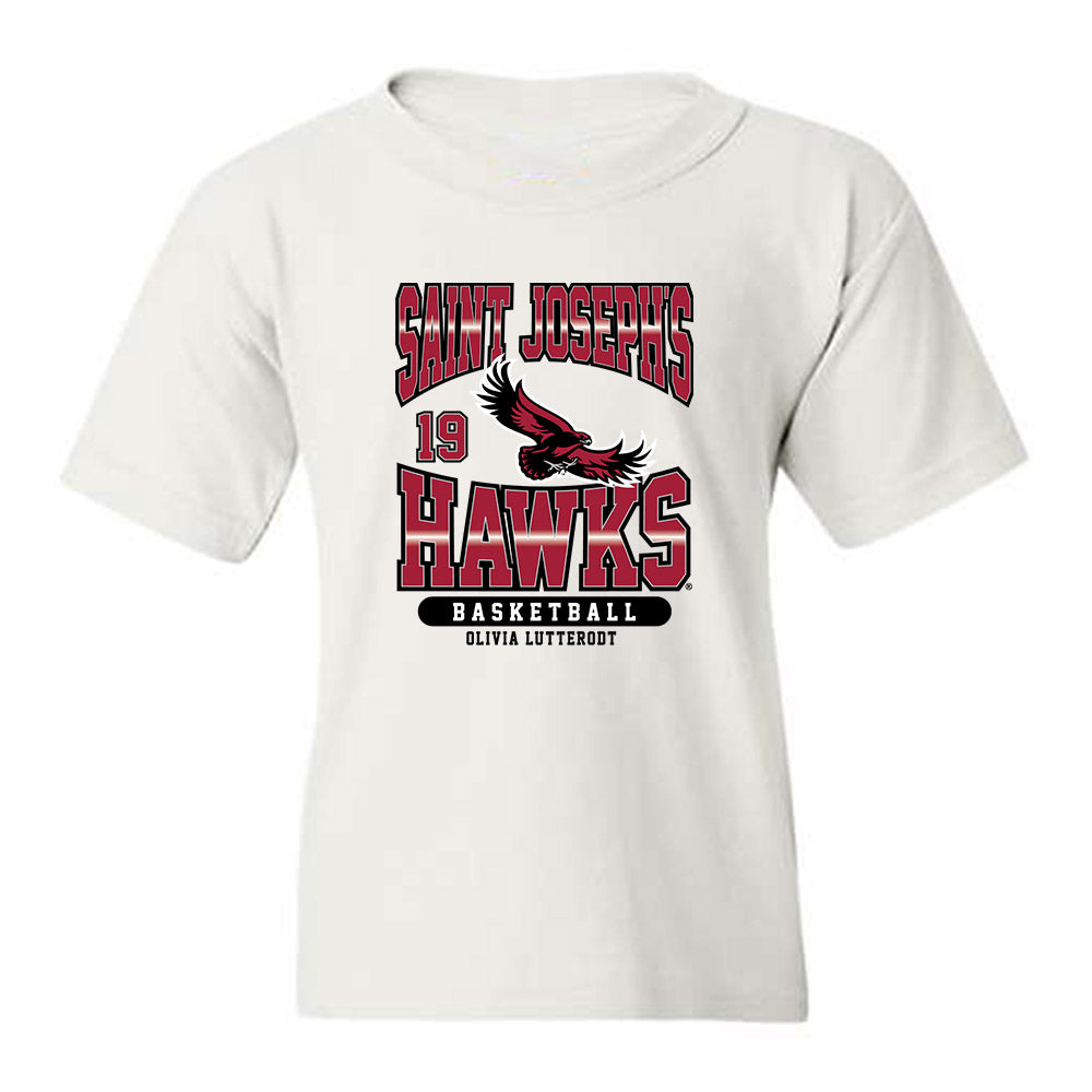St. Joe's - NCAA Women's Basketball : Olivia Lutterodt - Sport Shersey Youth T-Shirt-0