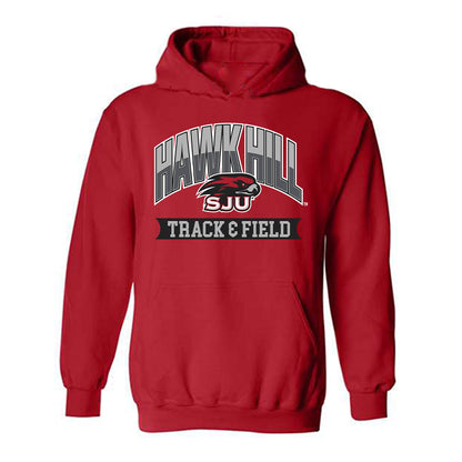 St. Joe's - NCAA Men's Track & Field : Jerael Moore - Classic Shersey Hooded Sweatshirt-0