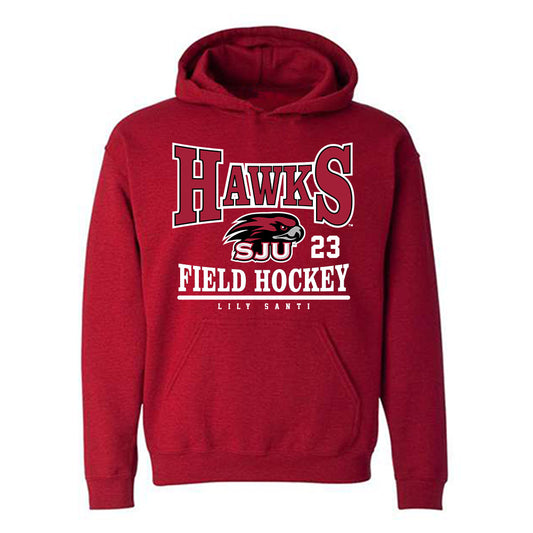 St. Joe's - NCAA Women's Field Hockey : Lily Santi - Classic Fashion Shersey Hooded Sweatshirt