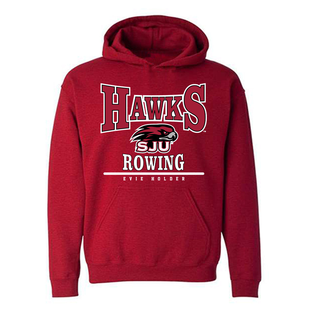 St. Joe's - NCAA Women's Rowing : Evie Holder - Classic Fashion Shersey Hooded Sweatshirt