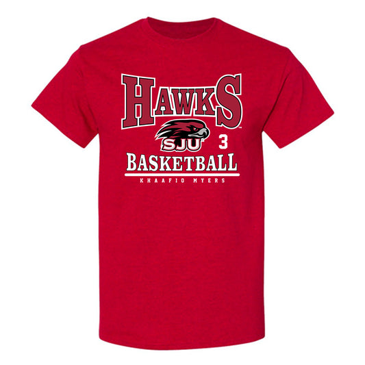 St. Joe's - NCAA Men's Basketball : Khaafiq Myers - T-Shirt