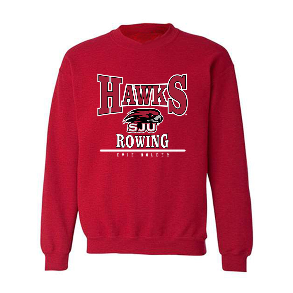 St. Joe's - NCAA Women's Rowing : Evie Holder - Classic Fashion Shersey Crewneck Sweatshirt