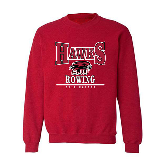 St. Joe's - NCAA Women's Rowing : Evie Holder - Classic Fashion Shersey Crewneck Sweatshirt