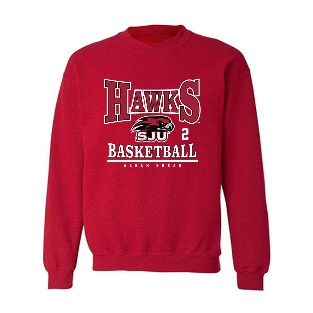 St. Joe's - NCAA Women's Basketball : Aleah Snead - Crewneck Sweatshirt Classic Fashion Shersey