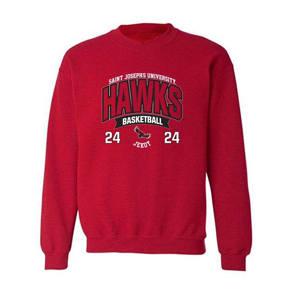 St. Joe's - NCAA Women's Basketball : Jill Jekot - Sport Shersey Crewneck Sweatshirt-0