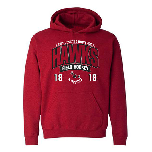 St. Joe's - NCAA Women's Field Hockey : Emma Winther - Sport Shersey Hooded Sweatshirt