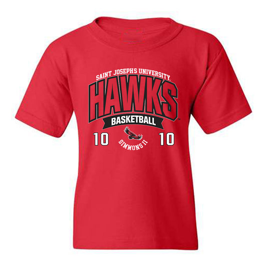 St. Joe's - NCAA Men's Basketball : Shawn Simmons II - Youth T-Shirt Sports Shersey