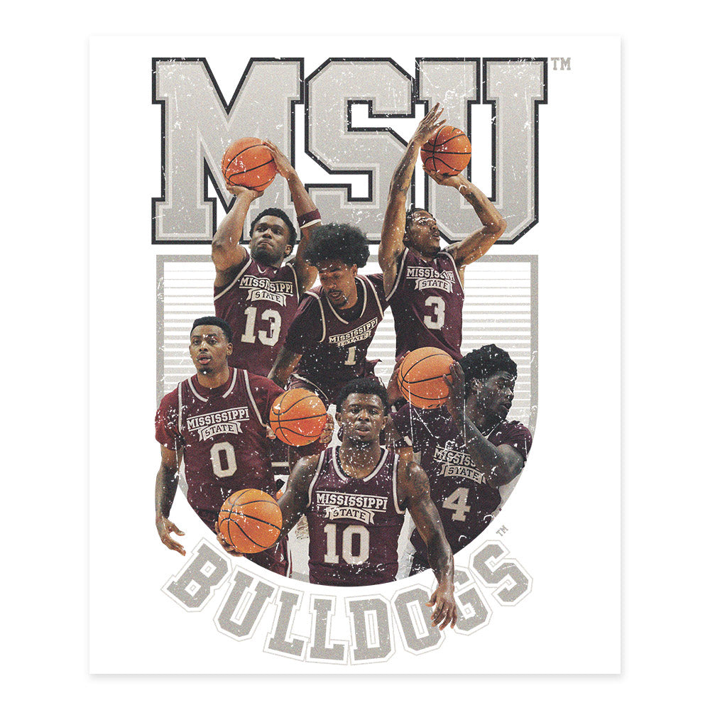 Mississippi State - NCAA Men's Basketball : - Team Poster 20x24-0