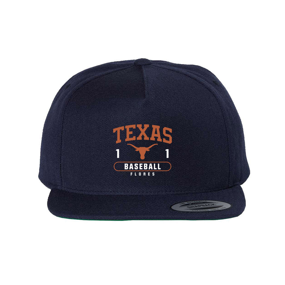 Texas - NCAA Baseball : Jalin Flores - Snapback Hat