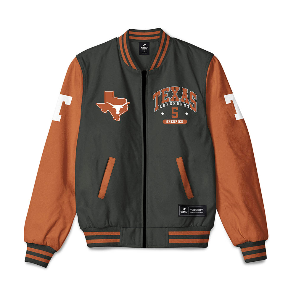 Texas - NCAA Men's Basketball : Kadin Shedrick - Bomber Jacket