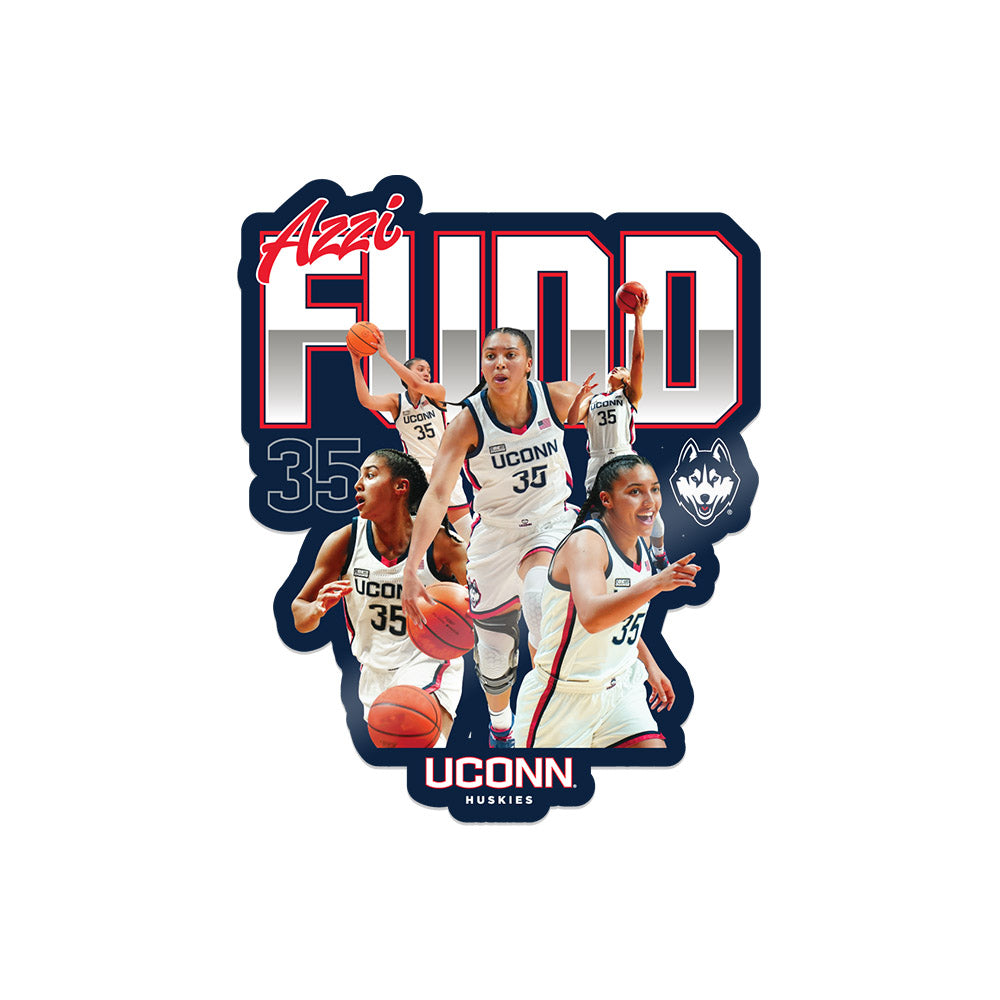 UConn - NCAA Women's Basketball : Azzi Fudd - Player Collage Sticker-0