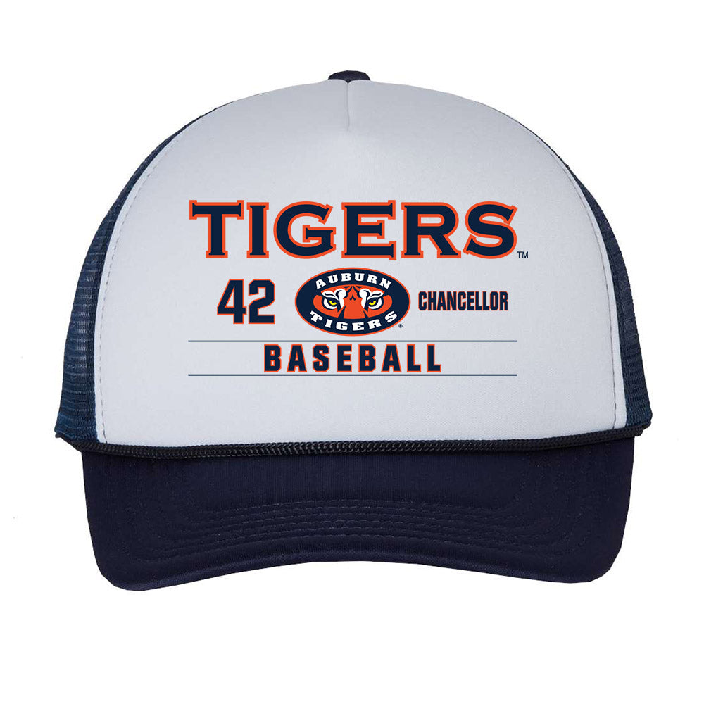 Auburn - NCAA Baseball : Abe Chancellor - Trucker Hat-0