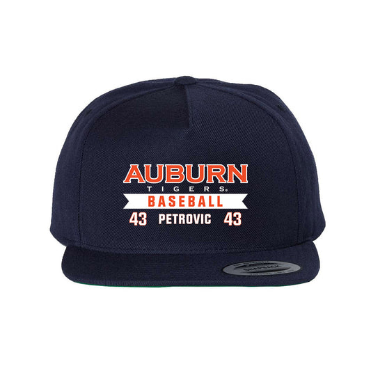 Auburn - NCAA Baseball : Alex Petrovic - Snapback Cap  Snapback Cap