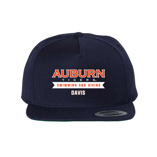 Auburn - NCAA Men's Swimming & Diving : Grant Davis - Snapback Hat