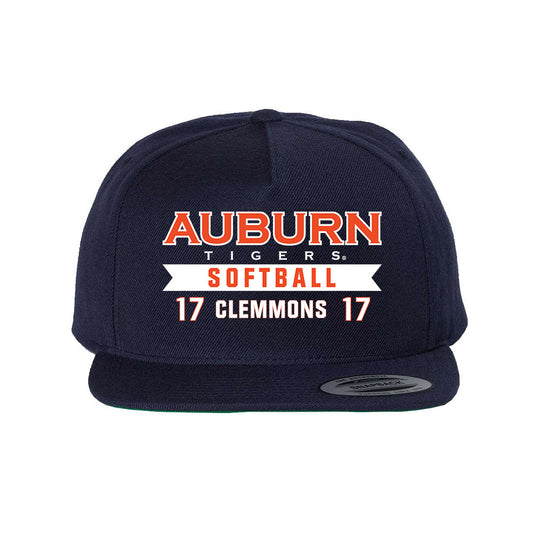 Auburn - NCAA Softball : Chalea Clemmons - Snapback Hat-0
