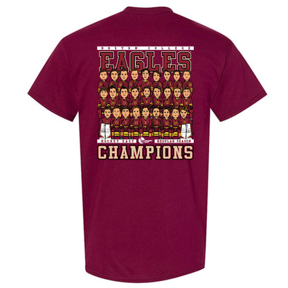 Boston College - NCAA Men's Ice Hockey : All Athletes - T-Shirt Team Caricature