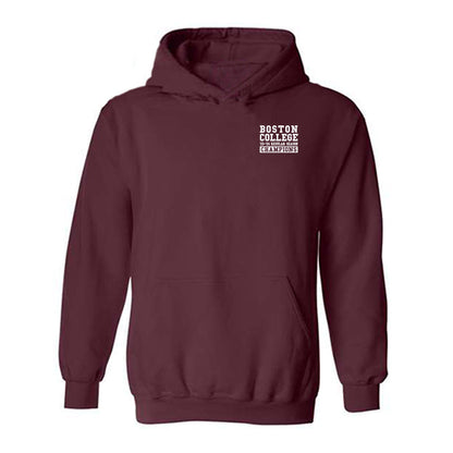 Boston College - NCAA Men's Ice Hockey : All Athletes - Hooded Sweatshirt Team Caricature