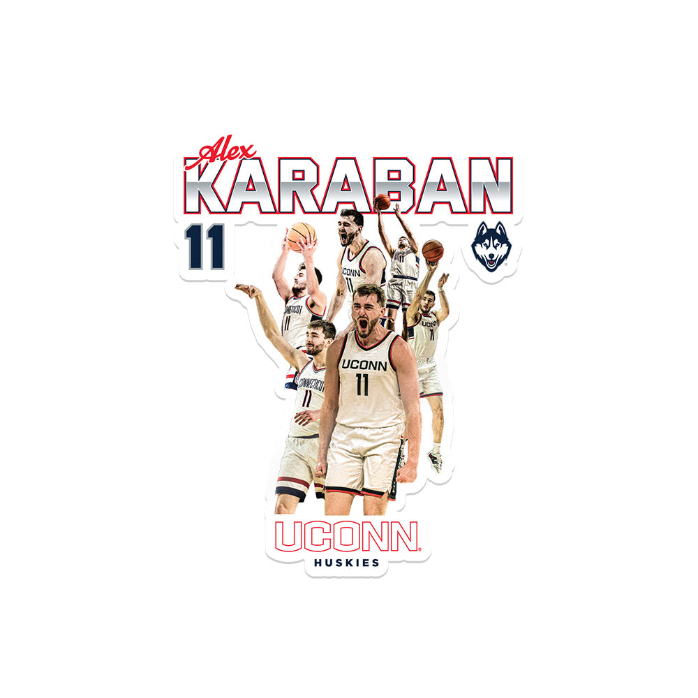UConn - NCAA Men's Basketball : Alex Karaban - Player Collage Sticker-0