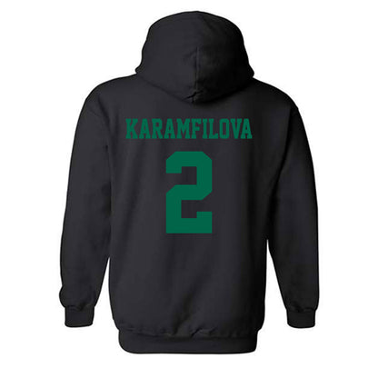 USF - NCAA Women's Basketball : Yana Karamfilova - Classic Shersey Hooded Sweatshirt-1