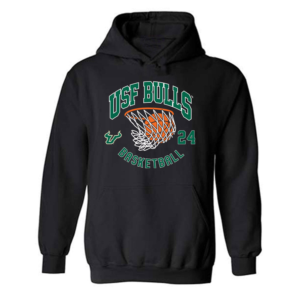 USF - NCAA Men's Basketball : Jaylen Wharton - Classic Shersey Hooded Sweatshirt