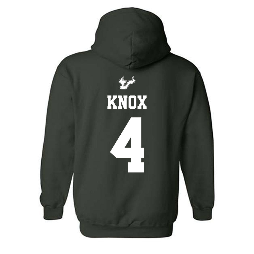 USF - NCAA Men's Basketball : Kobe Knox - Hooded Sweatshirt Classic Shersey