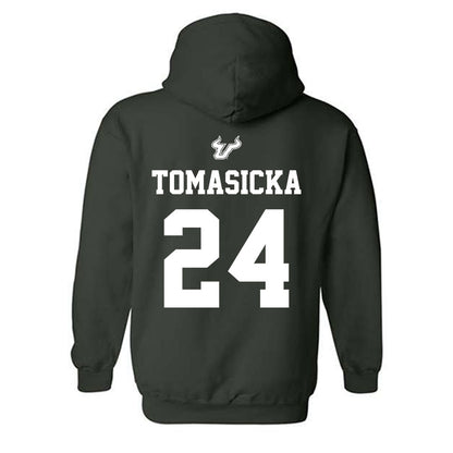 USF - NCAA Women's Basketball : Raina Tomasicka - Classic Shersey Hooded Sweatshirt-1