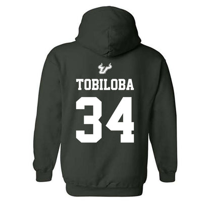 USF - NCAA Men's Basketball : Daniel Tobiloba - Classic Shersey Hooded Sweatshirt