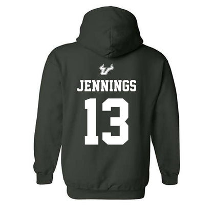 USF - NCAA Men's Basketball : Kasen Jennings - Classic Shersey Hooded Sweatshirt