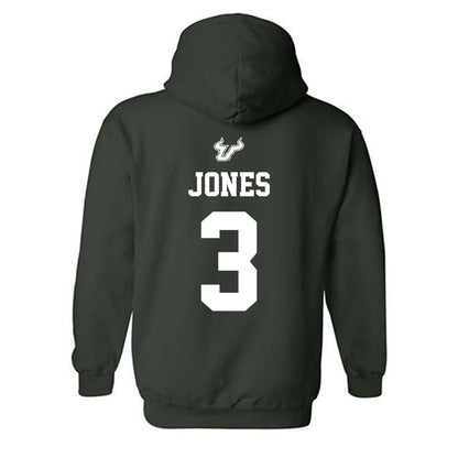USF - NCAA Men's Basketball : Isaiah Jones - Classic Shersey Hooded Sweatshirt-1