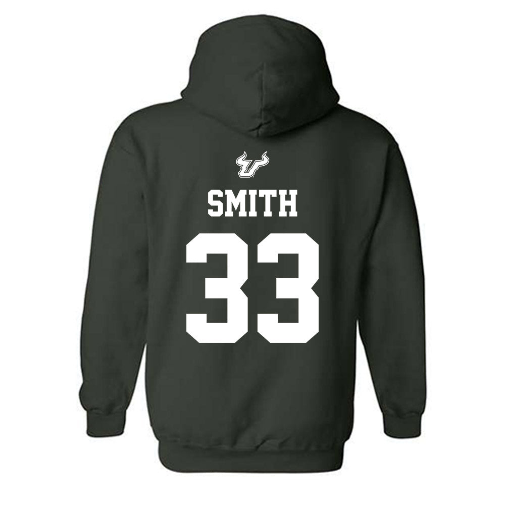 USF - NCAA Men's Basketball : Nic Smith - Classic Shersey Hooded Sweatshirt-1