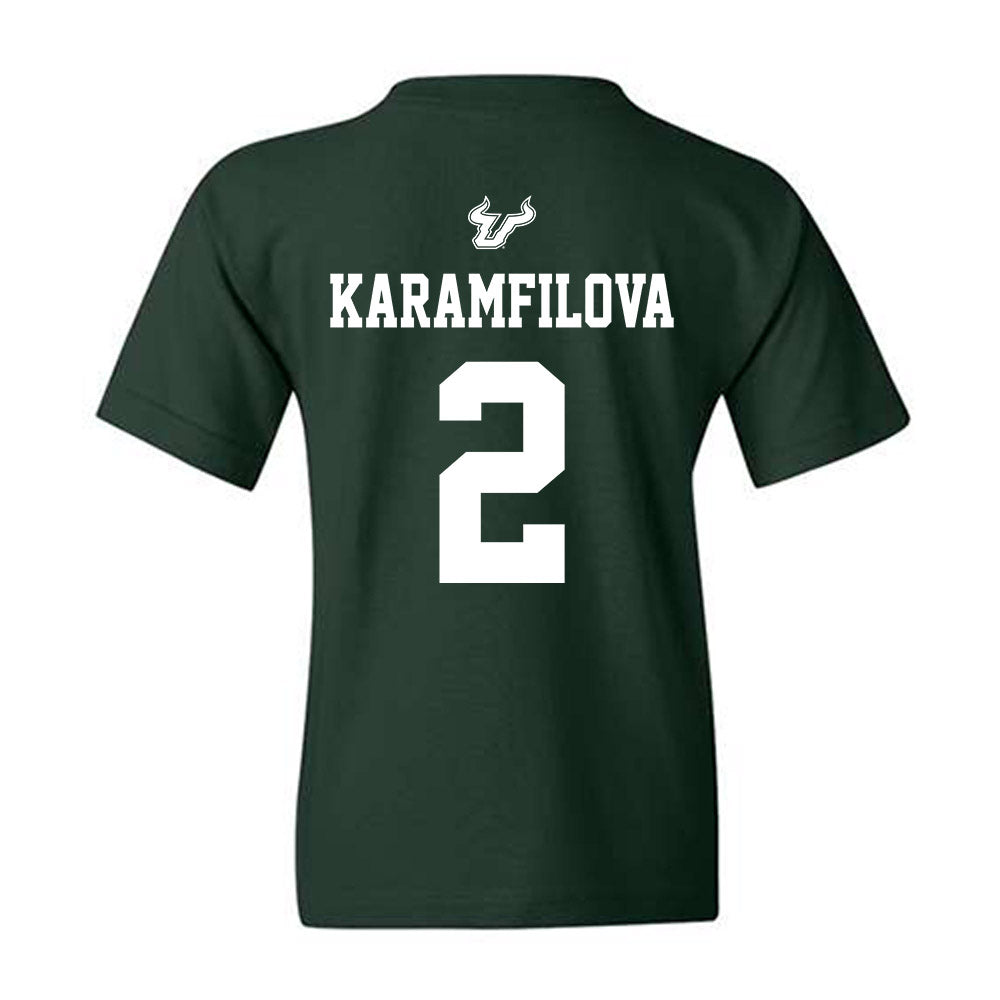 USF - NCAA Women's Basketball : Yana Karamfilova - Classic Shersey Youth T-Shirt-1