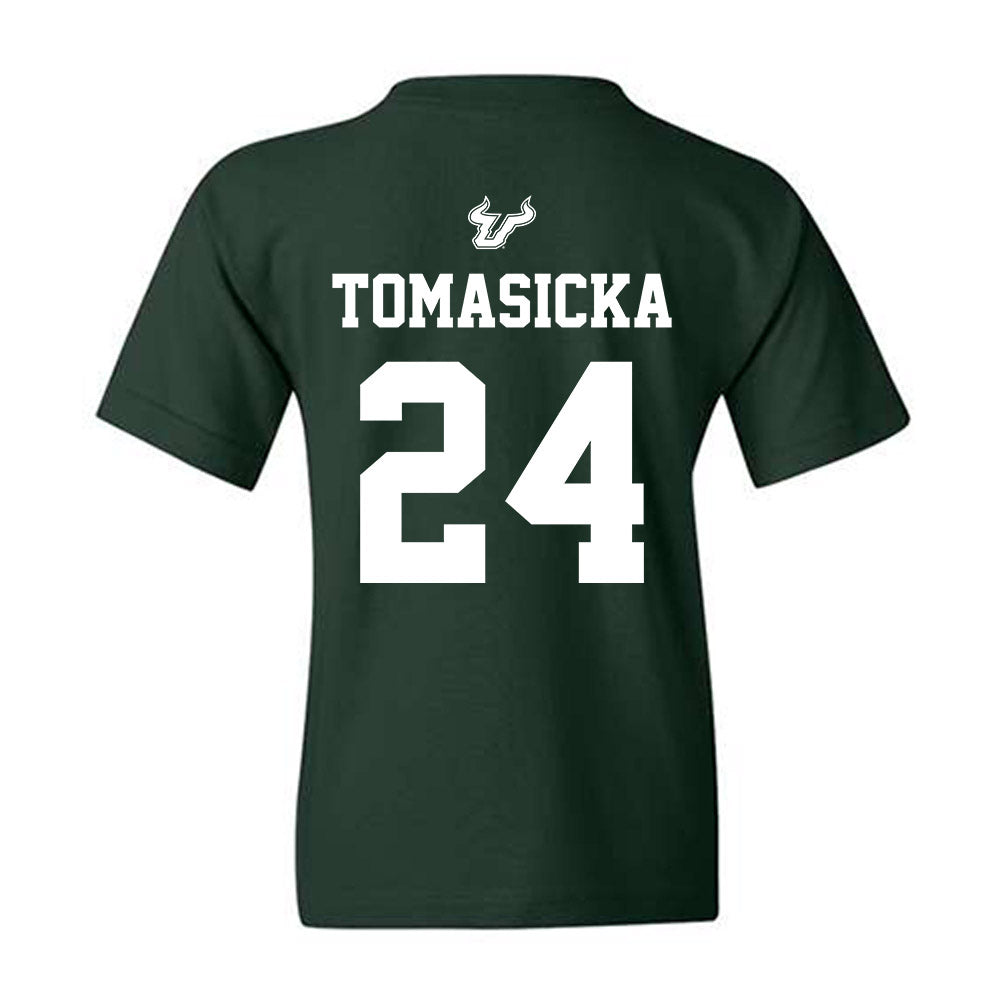 USF - NCAA Women's Basketball : Raina Tomasicka - Classic Shersey Youth T-Shirt-1