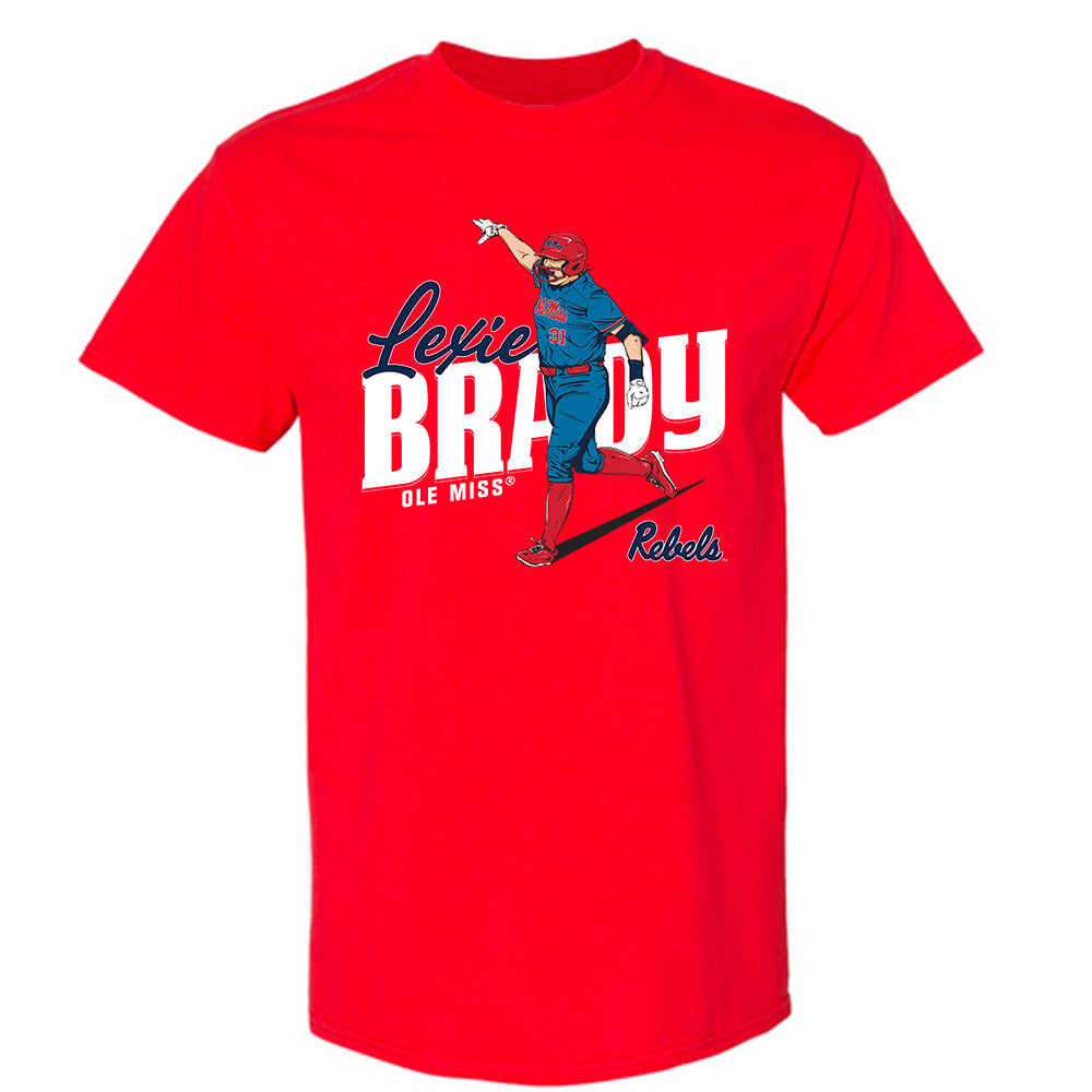 Ole Miss - NCAA Softball : Lexie Brady - T-Shirt Individual Caricature