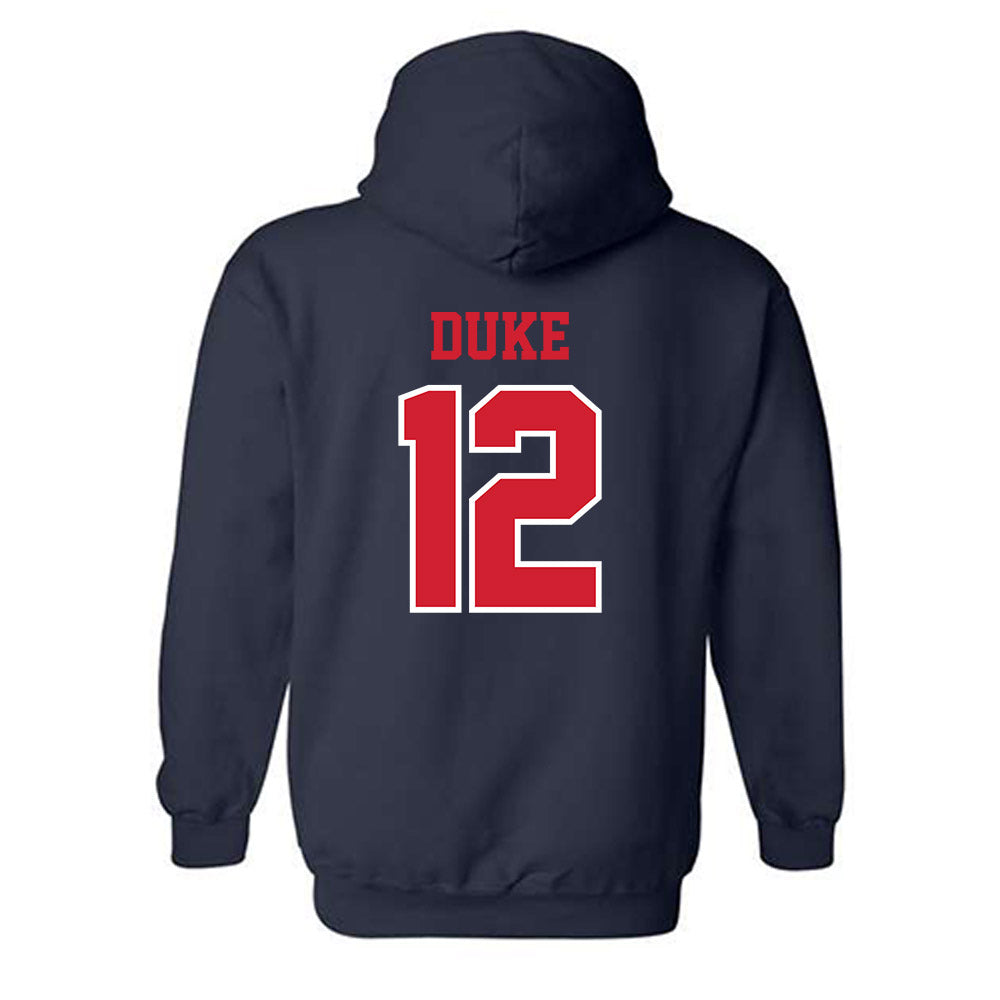 Ole Miss - NCAA Softball : Addison Duke - Sports Shersey Hooded Sweatshirt-1