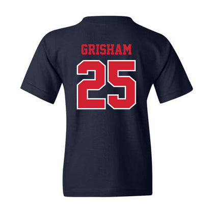 Ole Miss - NCAA Softball : Tenly Grisham -  Youth T-Shirt Sports Shersey