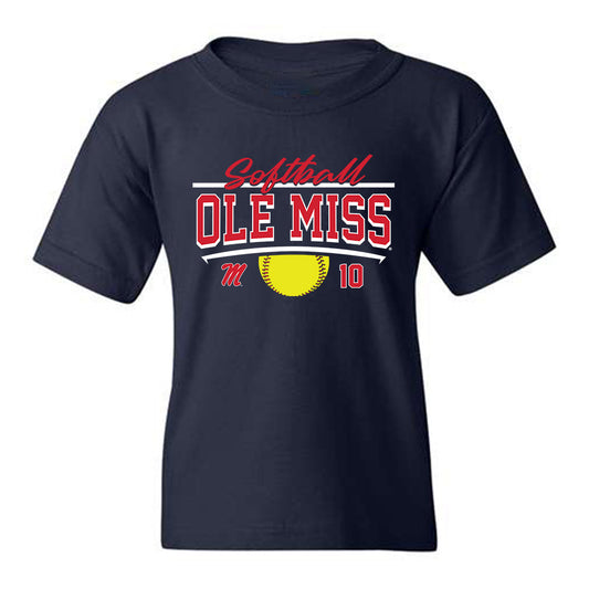 Ole Miss - NCAA Softball : Delaney Rummell -  Youth T-Shirt Sports Shersey