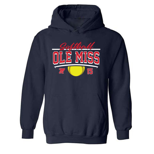 Ole Miss - NCAA Softball : Makenna Bellaire - Sports Shersey Hooded Sweatshirt-0