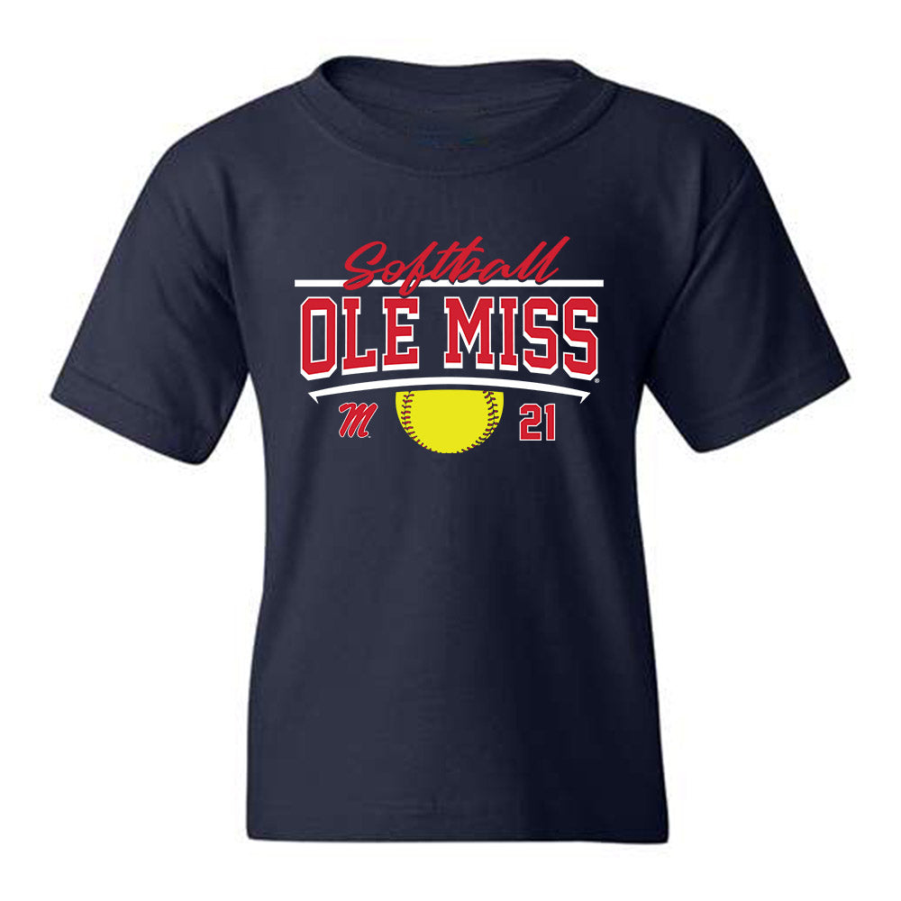 Ole Miss - NCAA Softball : Grace Thompson -  Youth T-Shirt Sports Shersey