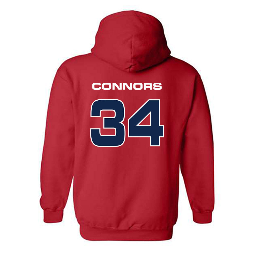 Ole Miss - NCAA Softball : rachel connors - Sports Shersey Hooded Sweatshirt-1