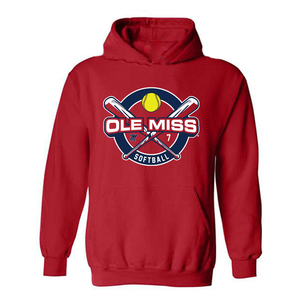 Ole Miss - NCAA Softball : Emilee Boyer - Sports Shersey Hooded Sweatshirt-0